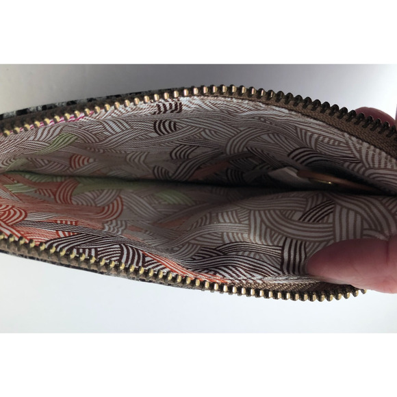 The Sak, Snake Print Leather Card/ Coin Wallet/ Pouch, Gray - Picture 8 of 12